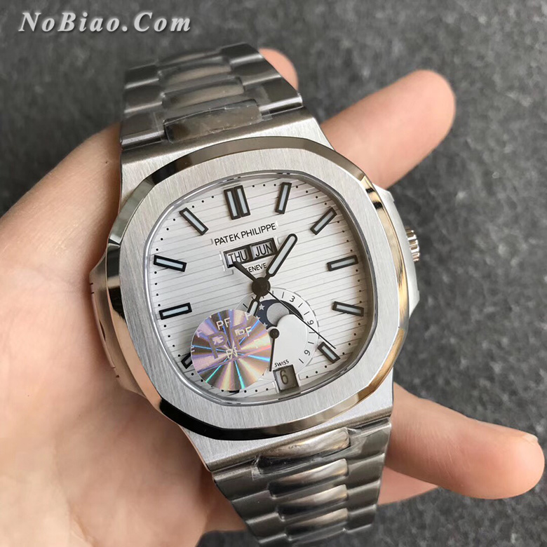 PF厂百达翡丽鹦鹉螺系列5726白面多功能款复刻手表