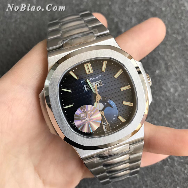 PF厂百达翡丽鹦鹉螺系列5726蓝面多功能款复刻手表