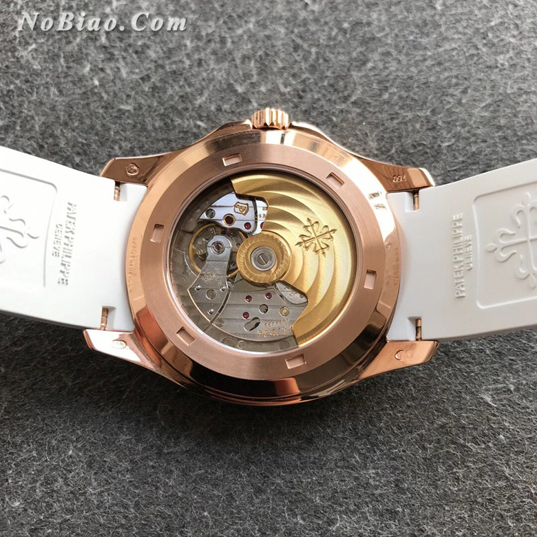 ZF厂百达翡丽AQUANAUT手雷系列金壳白胶带款复刻手表