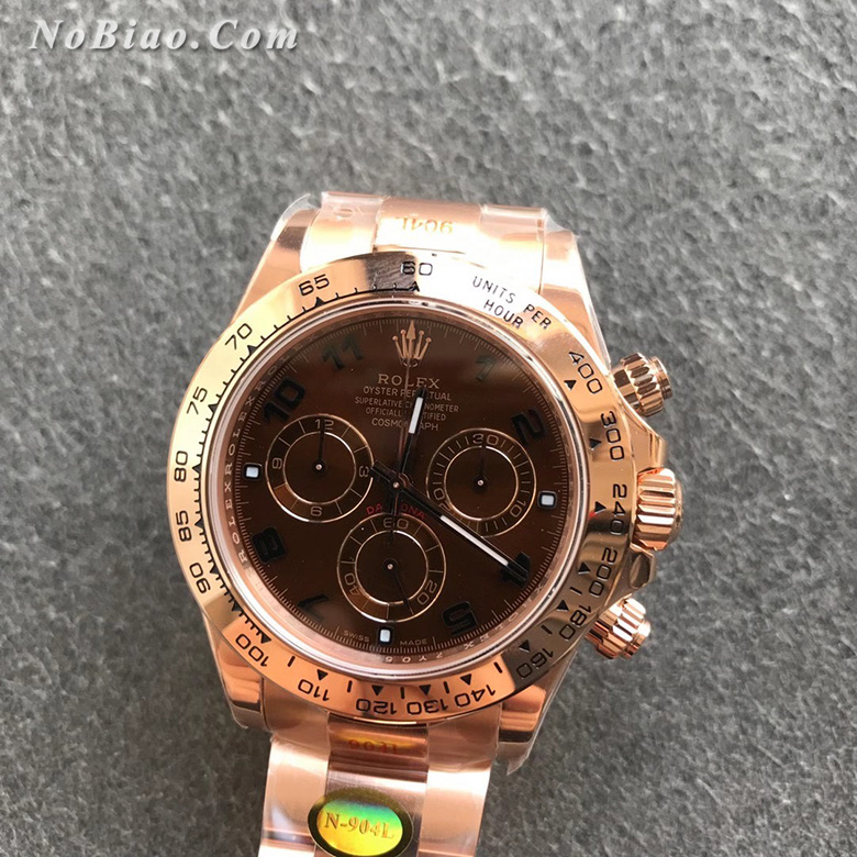 N厂劳力士Rolex玫金迪通拿m116505-0011复刻手表