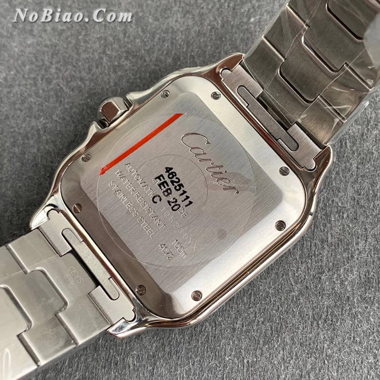 GF厂卡地亚山度士系列白面钢带款高仿手表