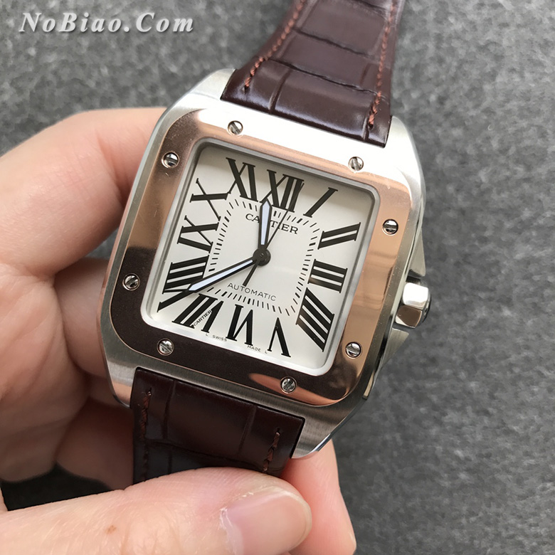 TTW厂卡地亚山度士100周年系列W20107X7包金定制版复刻手表