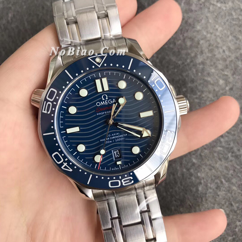 VS厂欧米茄新海马300M系列蓝面复刻手表