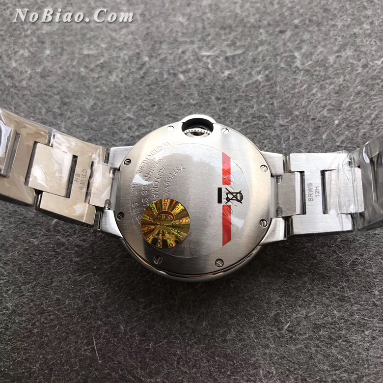 AF厂卡地亚蓝气球33毫米白面钢带日本机芯版复刻手表