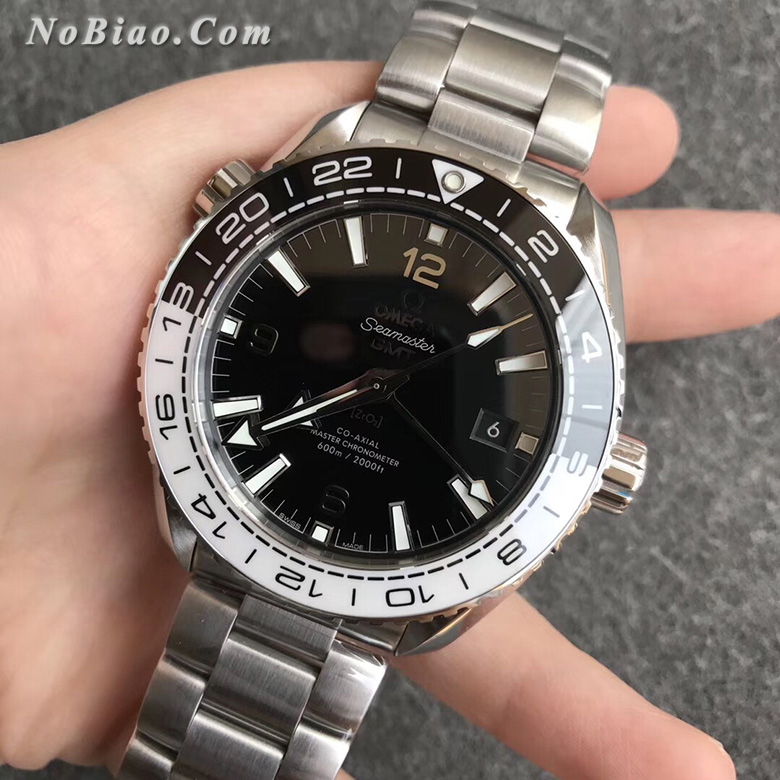 VS厂最强欧米茄海洋宇宙GMT两地时215.30.44.22.01.001熊猫太极圈复刻手表