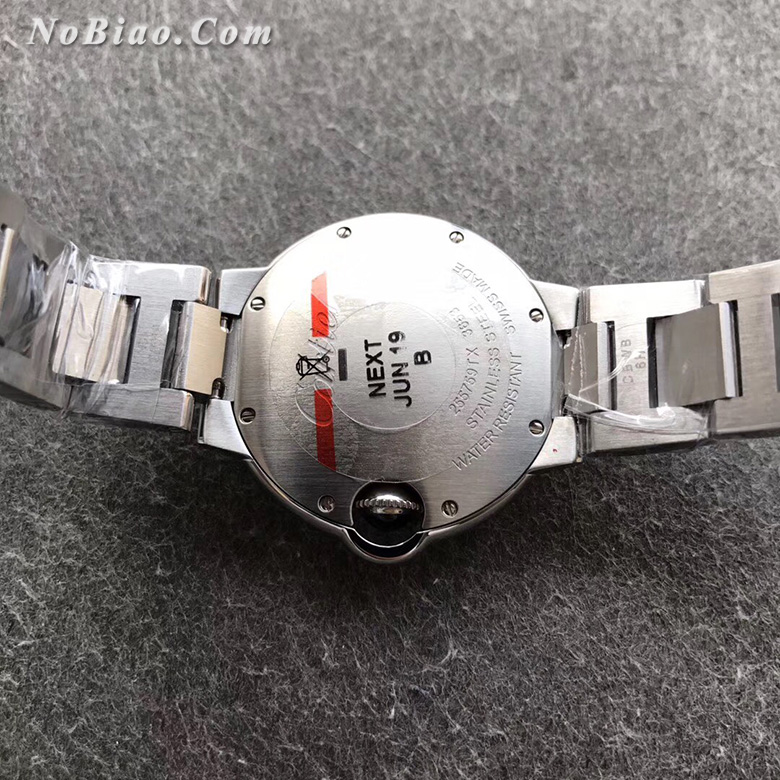 AF厂卡地亚蓝气球33毫米白面钢带石英版复刻手表