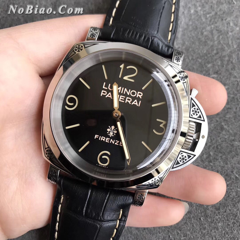 V9厂沛纳海PAM372佛罗伦萨专卖店雕花限量款复刻手表