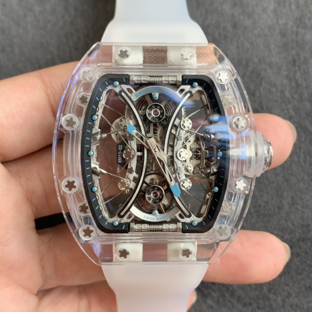 RM厂理查德米勒RM 053-02水晶马球陀飞轮复刻手表