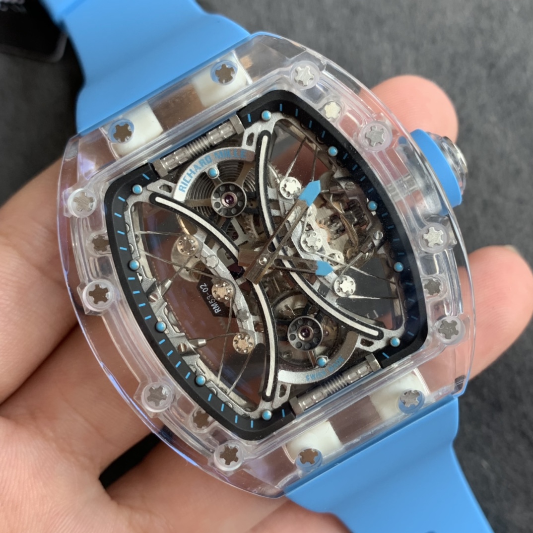 RM厂理查德米勒RM 053-02水晶马球陀飞轮精仿手表
