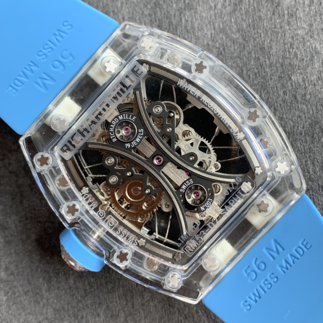 RM厂理查德米勒RM 053-02水晶马球陀飞轮精仿手表